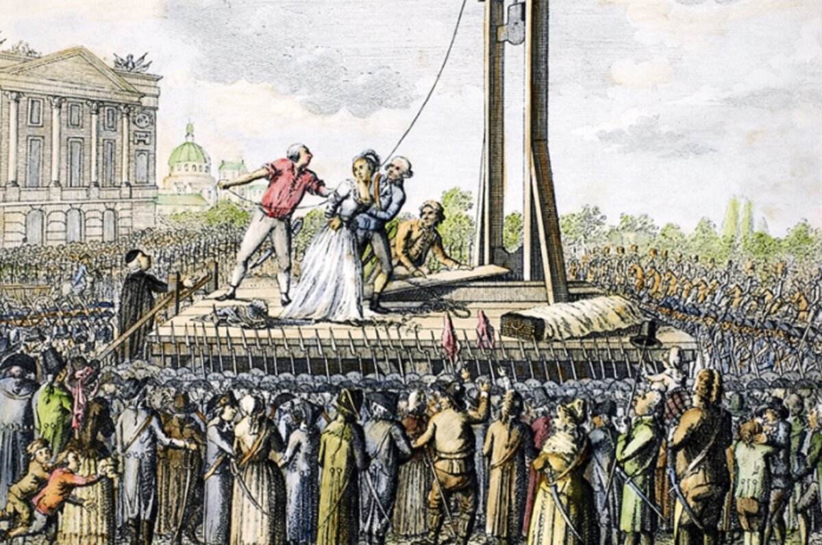 Французы казнили. Гильотина казнь Марии Антуанетты. Французская революция казнь Марии Антуанетты.
