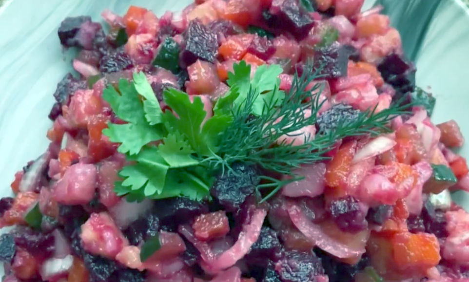 полезный салат-винегрет без майонеза