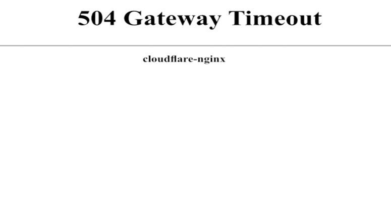 Gateway time out перевод