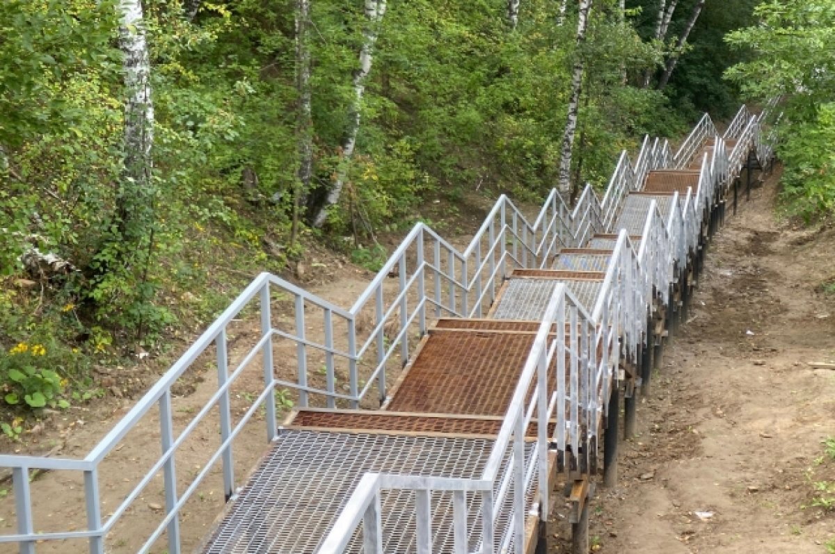    Завершен ремонт спуска на пр. Мира, 20 в Томске