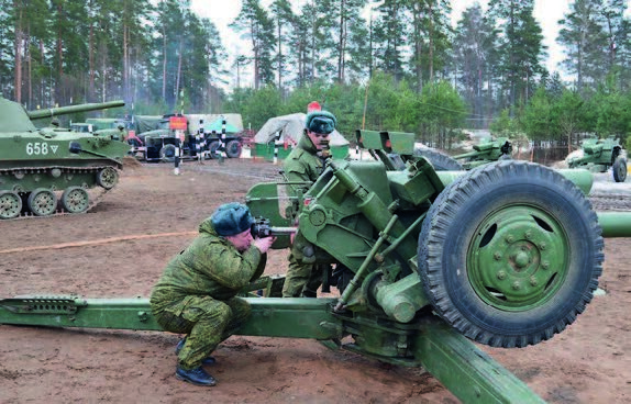 Выполнение норматива командиром батареи по технической подготовке
