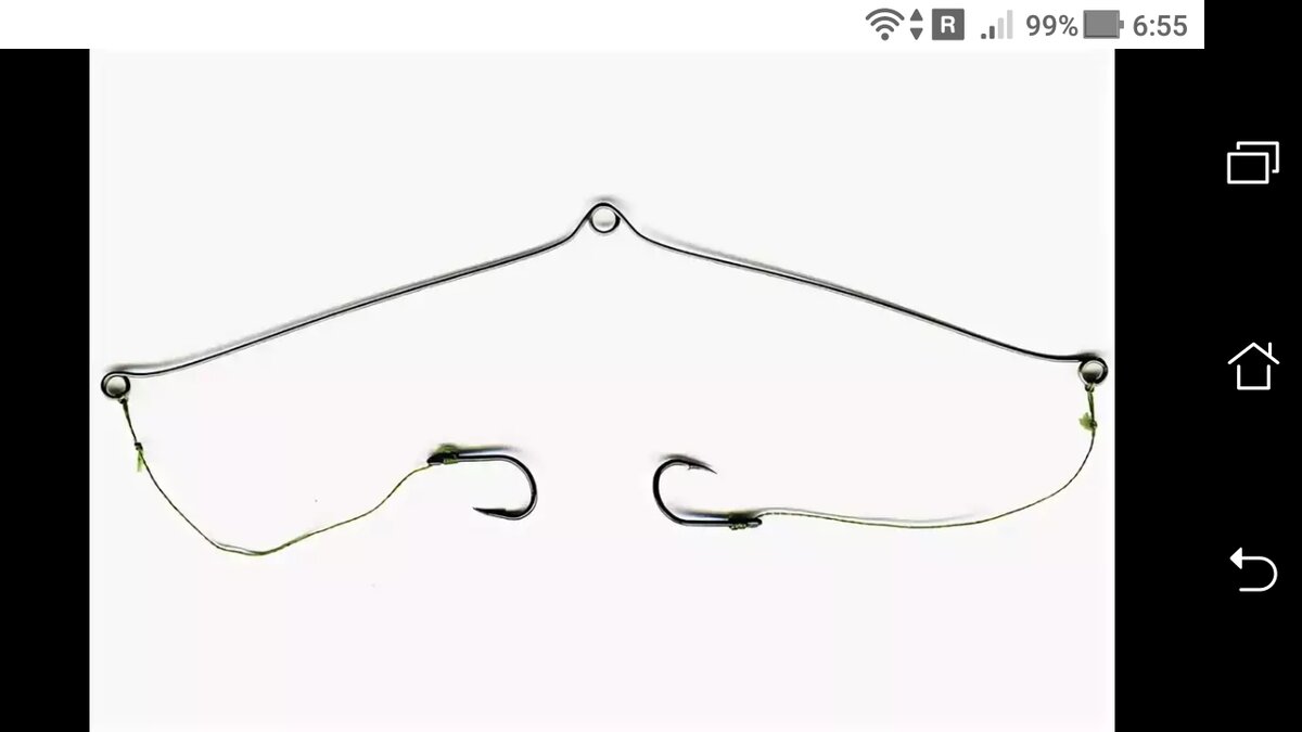 фото Схема донки с кормушкой на два поводка + коромысло