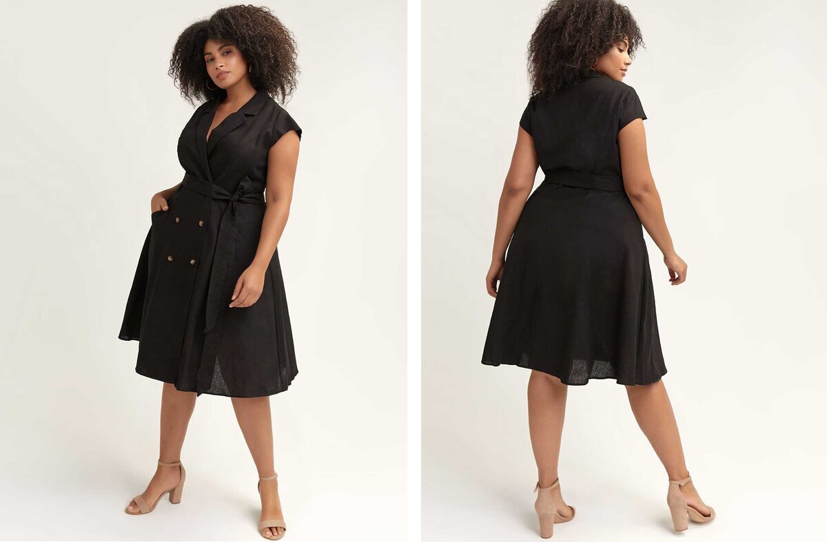 Акцент на талию с помощью широкого пояса. Источник: www.additionelle.com 