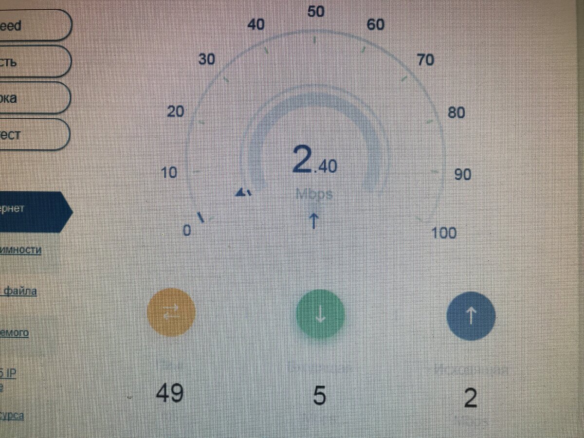 Speedtest. Я назвал этот скриншот «позорище» и отослал в поддержку. Они не ответили