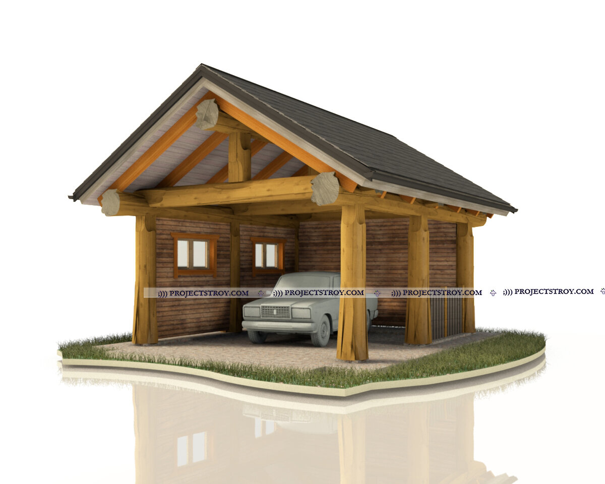 беседка post and beam