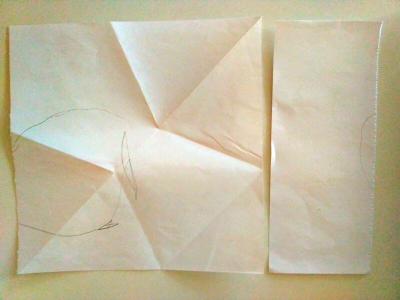 взять квадратный лист