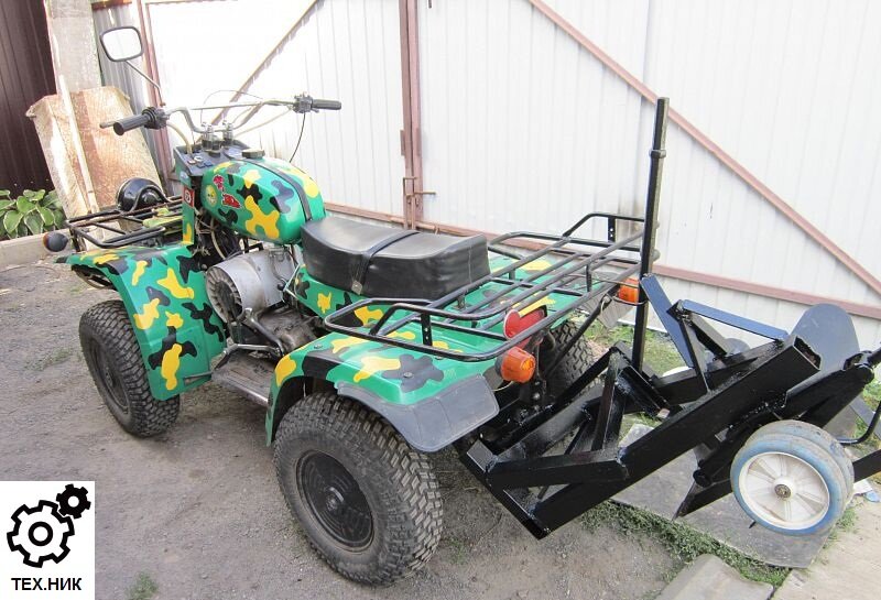 ЗИД-175 с установленным однокорпусным плугом