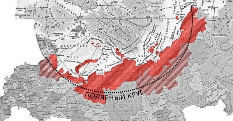 
Карта Арктической зоны Российской Федерации