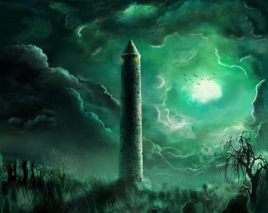 башня зеленой луны