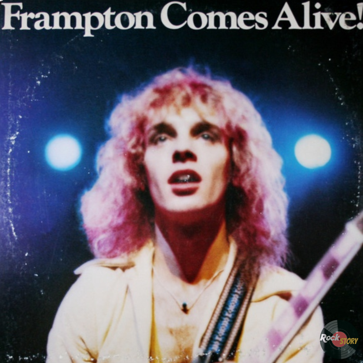 На фотографии обложка альбома  Frampton Comes Alive музыканта Питера Фрэмптона