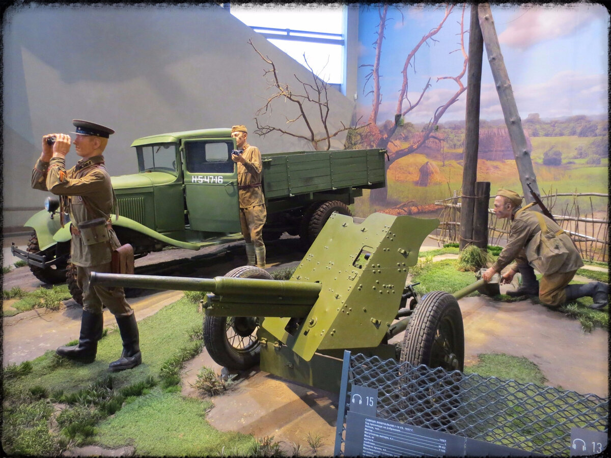 Пушка калибра 45 мм образца 1937 года прошла всю войну.