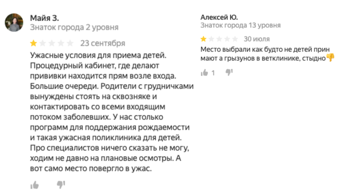 Комментарии тоже из Яндекс.Карт. Давно заметила: что ни пишут - все правда