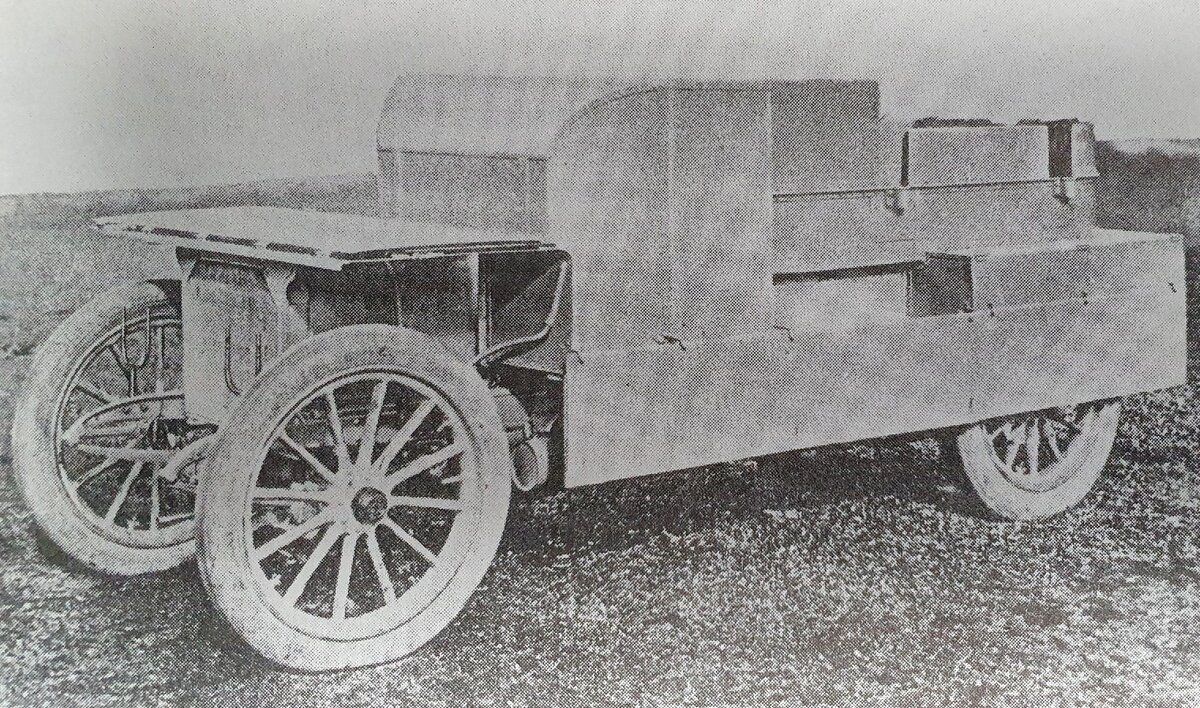 Первый чешский. Obrněný automobil Škoda-Daimler. 1907. Подвижная огневая  точка. | Remont1969 | Дзен