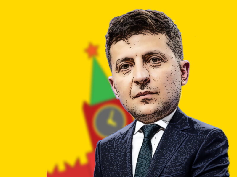 Владимир  Зеленский. Коллаж автора.