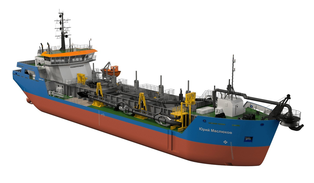 Земснаряд проекта TSHD2000 постройки Онежской судоверфи