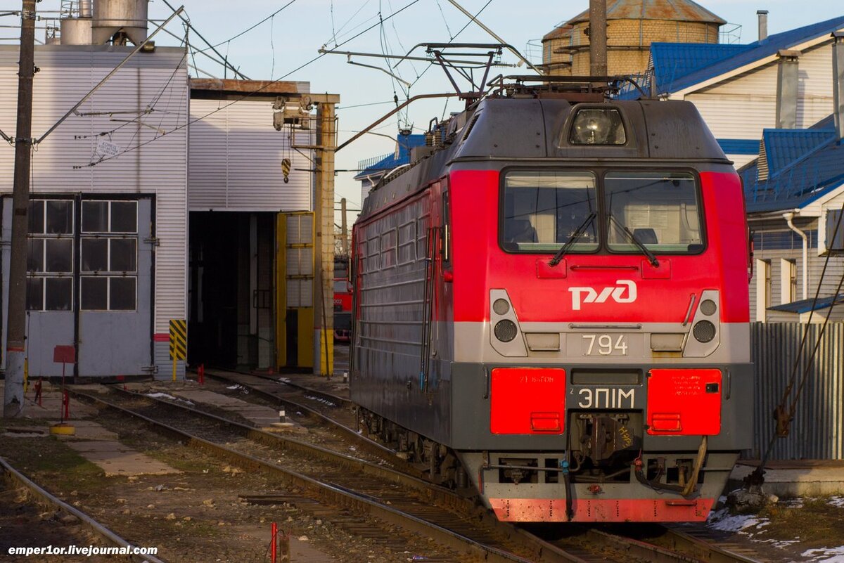 Электровоз ЭП1М-794, ПТОЛ ст. Владимир.