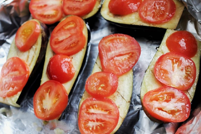 Запеченные баклажаны. Вкуснота!