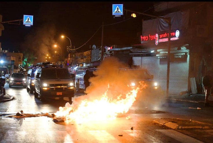 Поджог автомобиля в Яффо. Фото взято из открытых источников