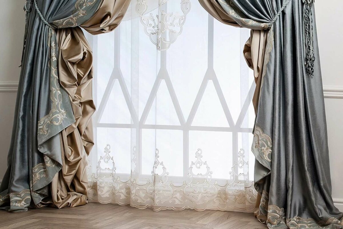 Бант из ткани / Decor bows for curtain