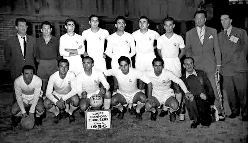 Победитель Кубка европейских чемпионов 1955/56 "Реал"(Мадрид).