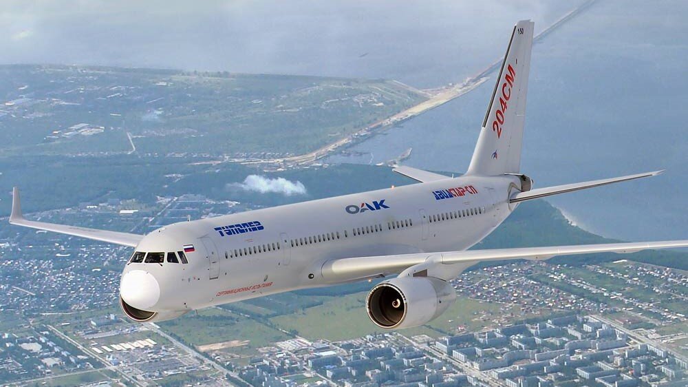 Самолет Ту-204СМ. Взято из Яндекс-картинок