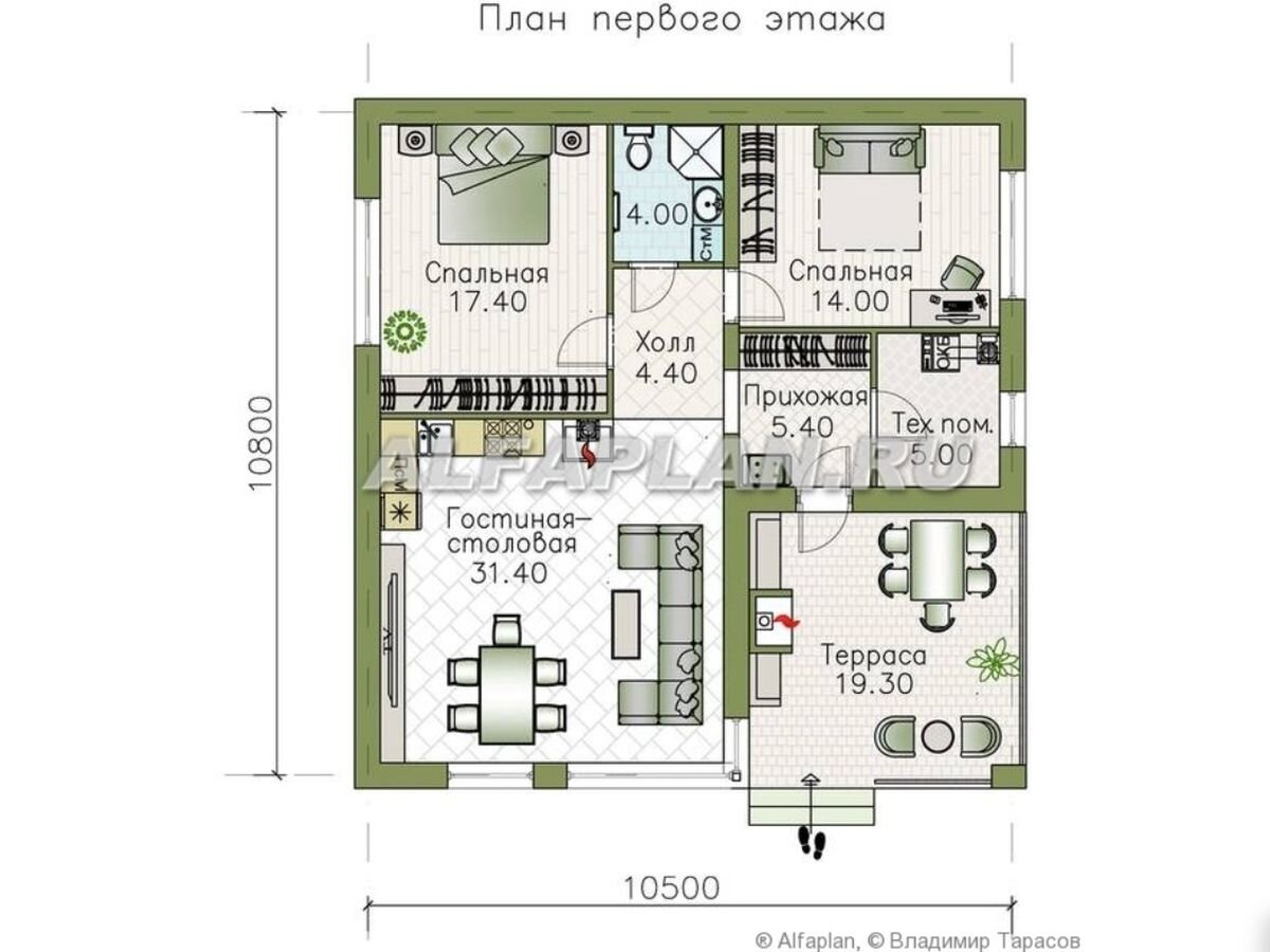 3 проекта одноэтажных домов до 100 м2 с камином на террасе | Популярные  проекты домов Альфаплан | Дзен