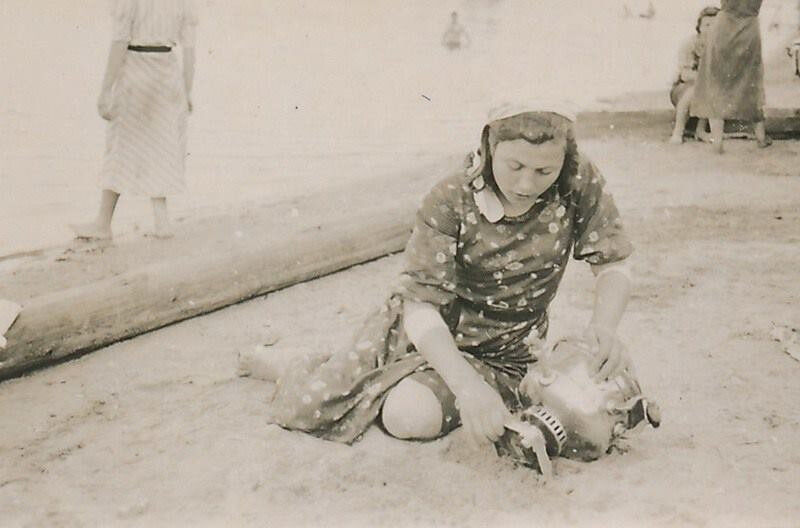 На берегу реки Великой, г. Псков. 1941 год.