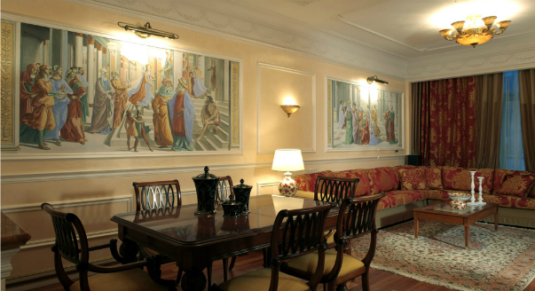 гостиная из проекта, реализованного студией B&L.