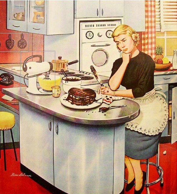 Муж считает, что идеальная жена должна больше времени проводить дома, угождая своему господину 