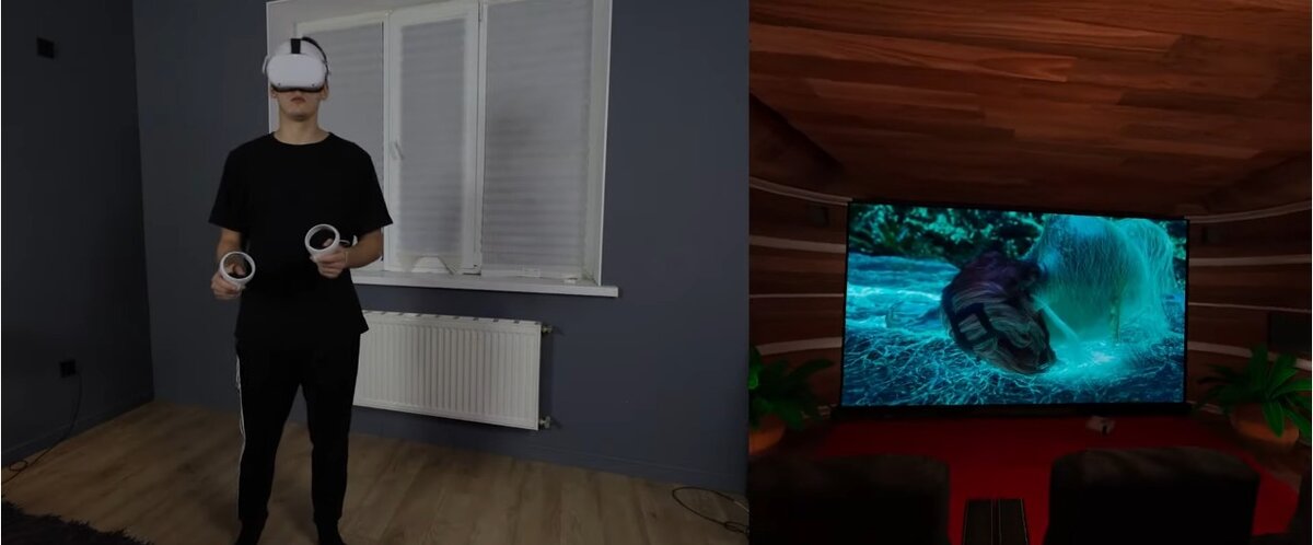 Просмотр кино через VR