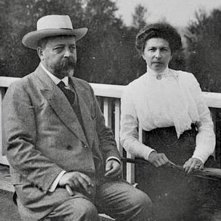 Архитектор Фёдор Шехтель с женой 
