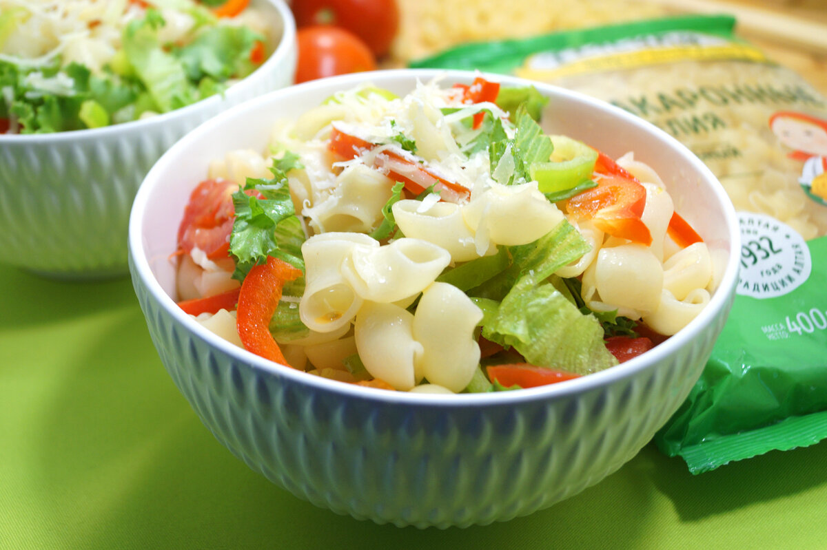 Рецепт макарон с летними овощами (8 фото)