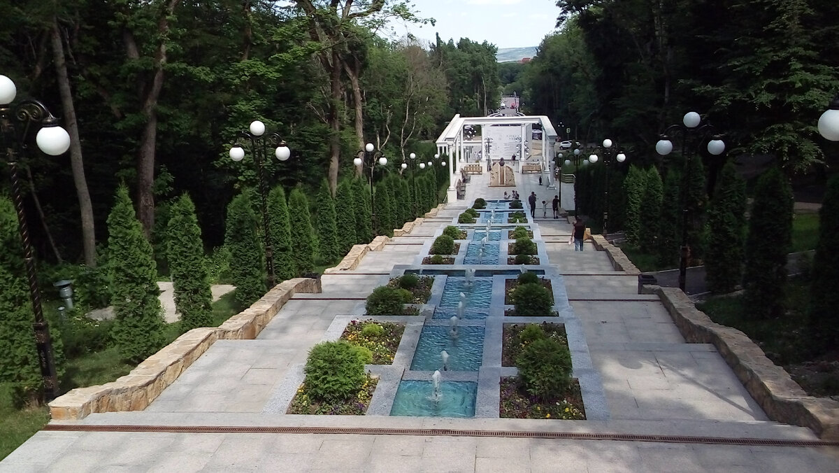 Карта кисловодска каскадная лестница