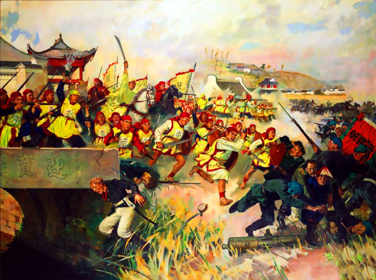 Тайпинское восстание в Китае. Китай 19 век восстание тайпинов. 1850–1864 Гг. восстание тайпинов в Китае. Восстание краснобровых Династия Хань.
