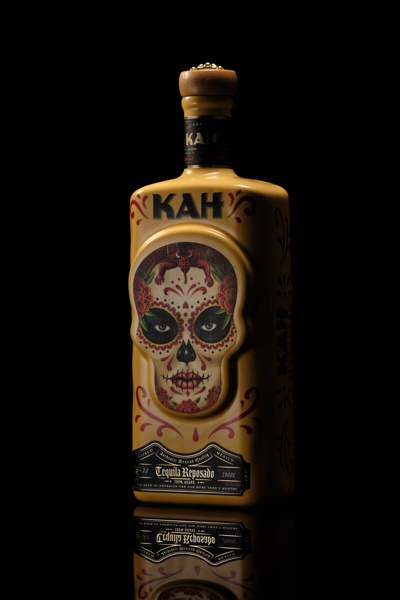 Kah Tequila Reposado - снимаем бутылку текилы на черном фоне | Предметный  фотограф Дмитрий Лукьянов | Дзен