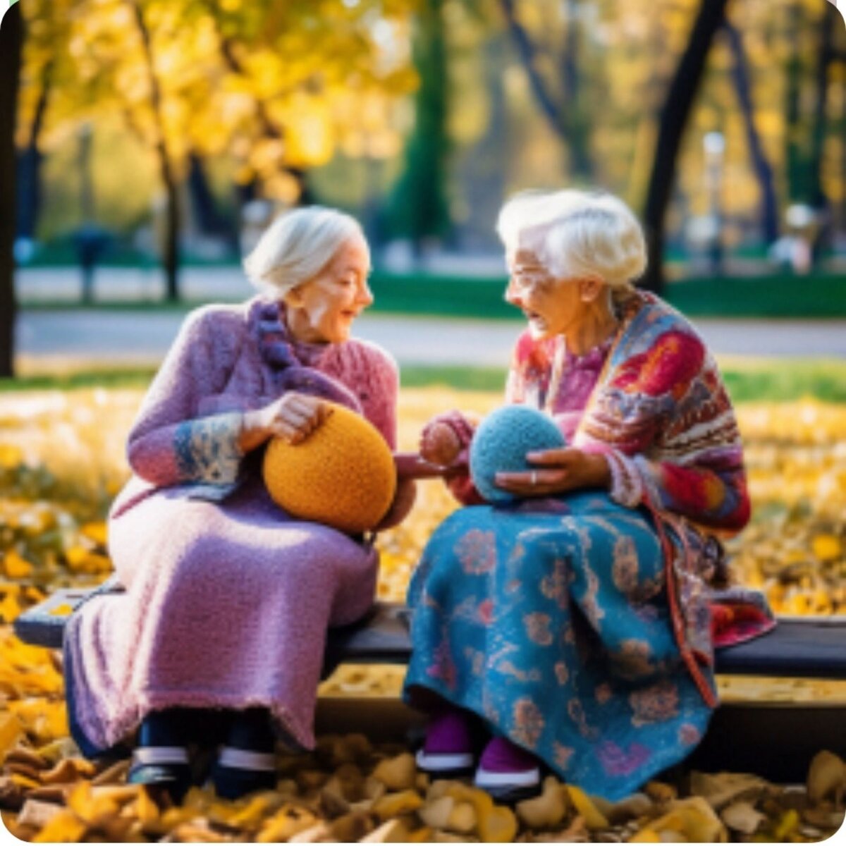 Интересные шарики в руках))) Такие уютные у них наряды! Сделано в "Шедеврум"