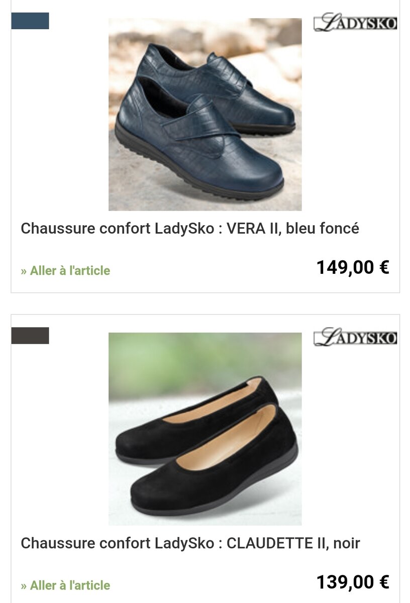 Chaussure confort LadySko : VERA II, bleu foncé