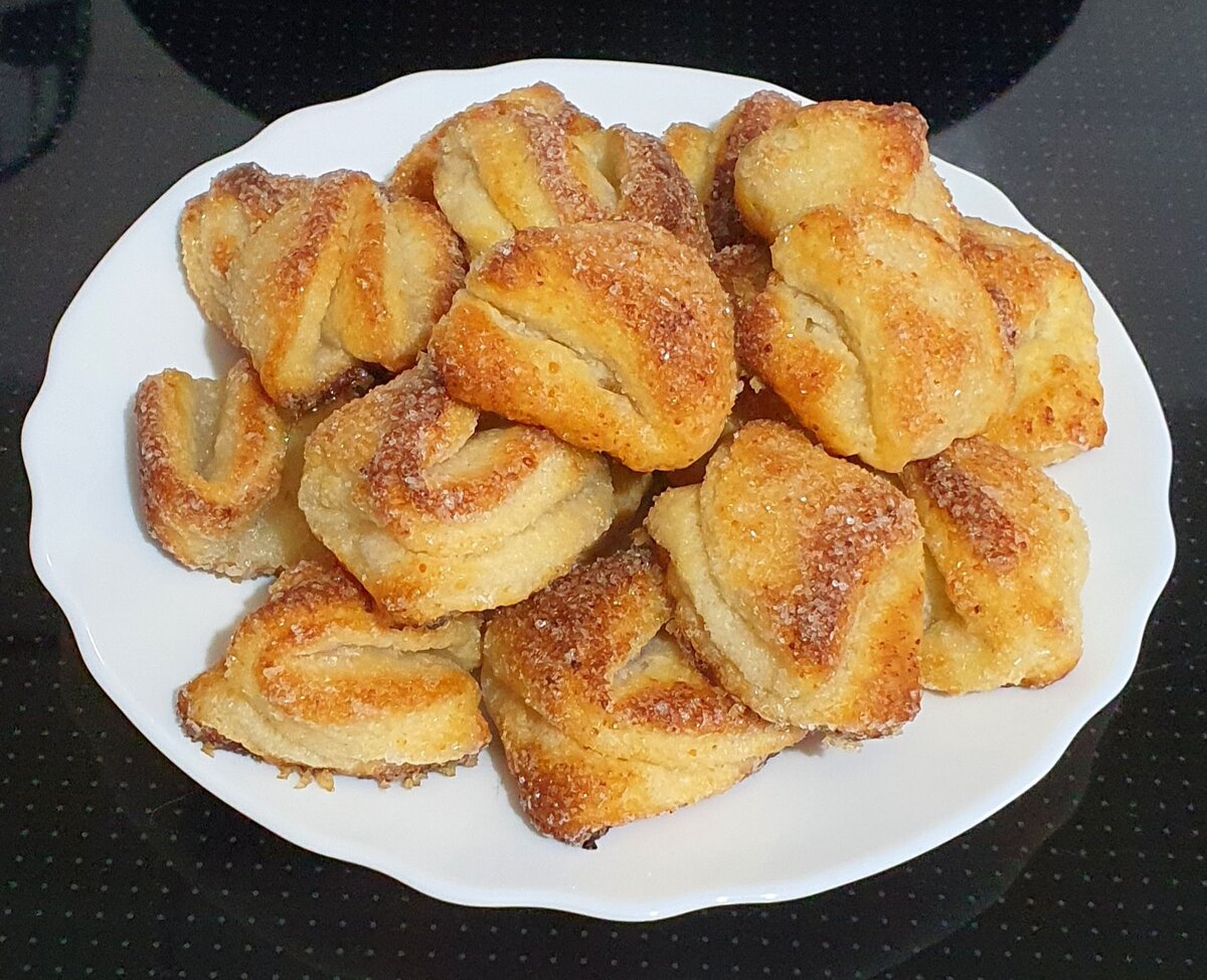 Творожные лапки печенье