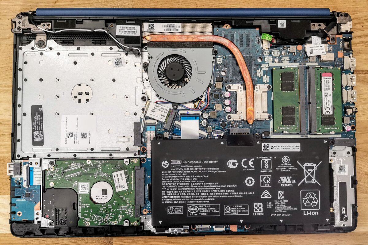 Как разобрать ноутбук hp rtl8723de