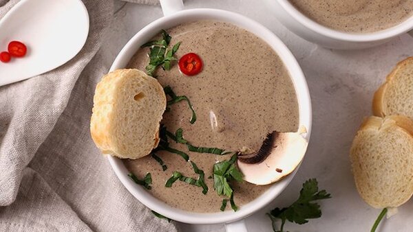 Рецепт с фото: Суп-пюре из шампиньонов