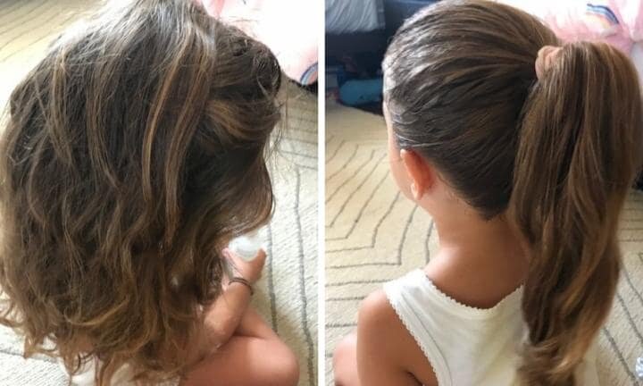 Очень сильно волосы спутываются порой у детей и дети меньше всех головы "немного потерпеть" пока мама расчешет колтуны