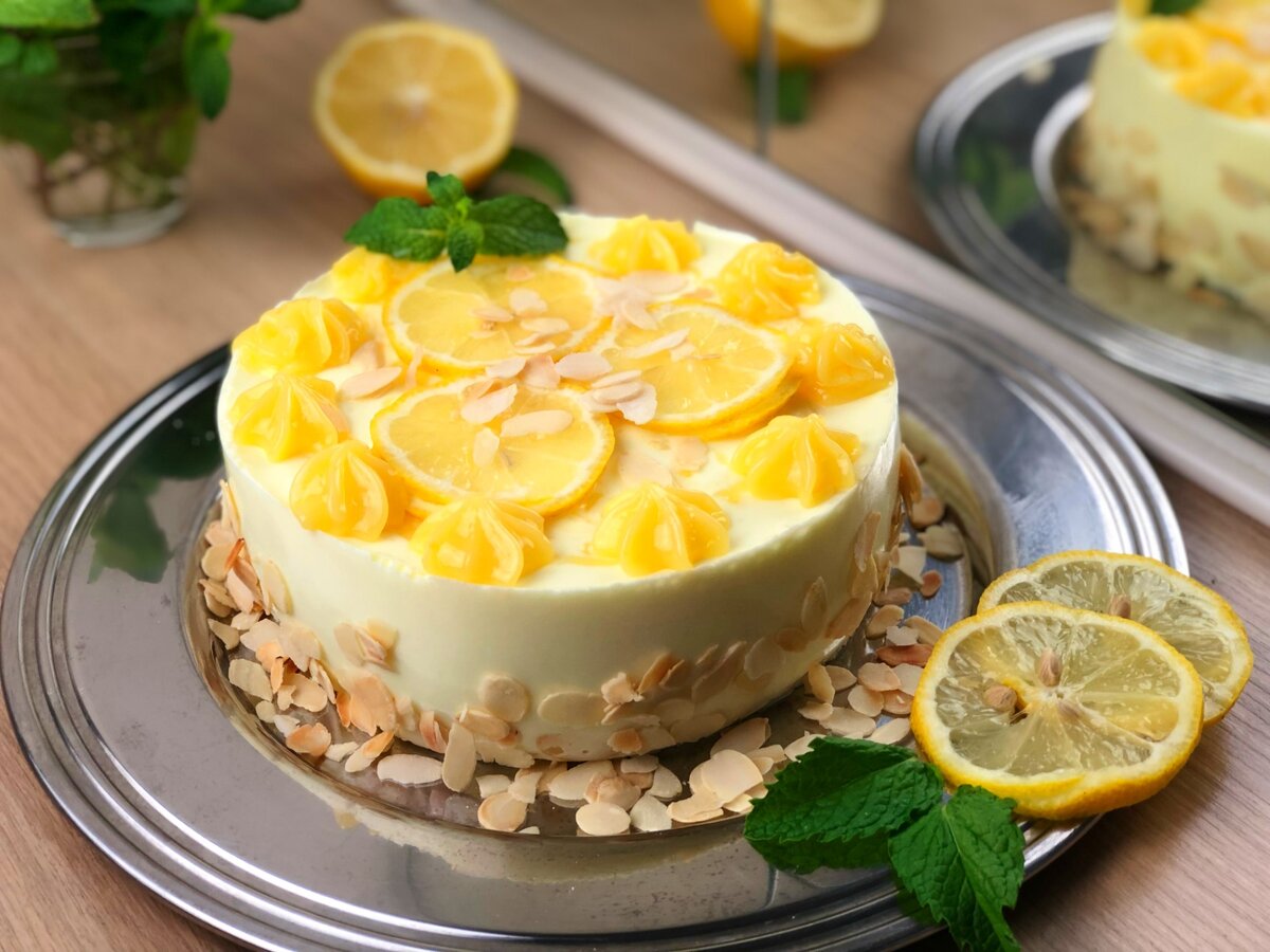 Торт в домашних условиях с лимоном