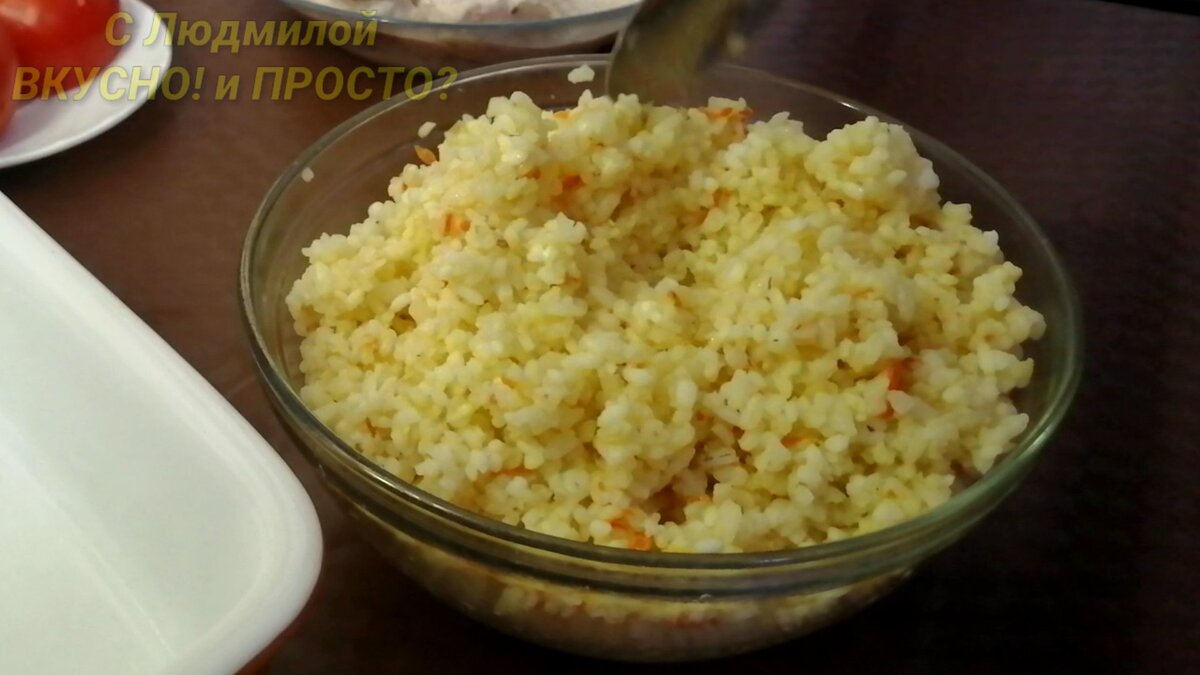 Вкусный Рецепт: Варёный минтай с рисом