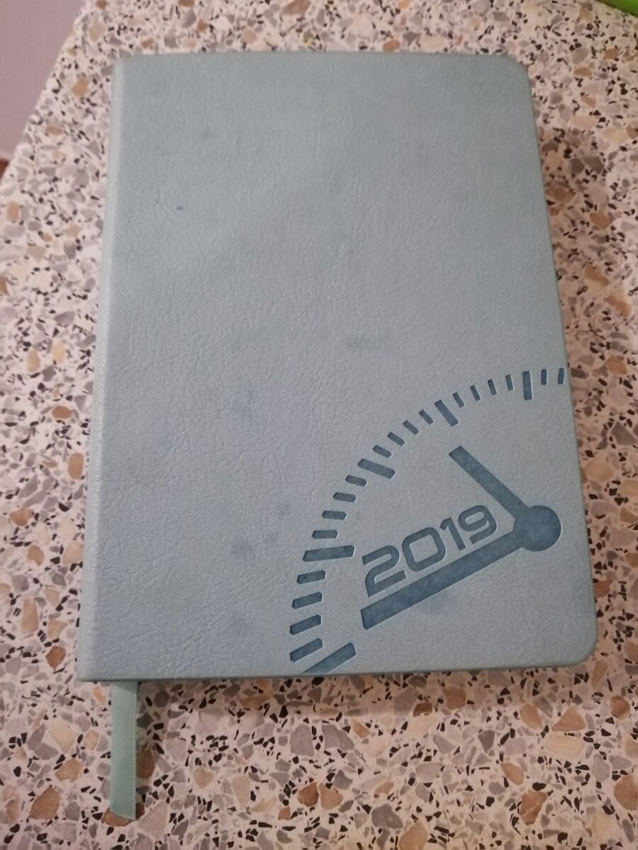 Мой потрепанный ежедневник, в котором вела учёт расходов и доходов 