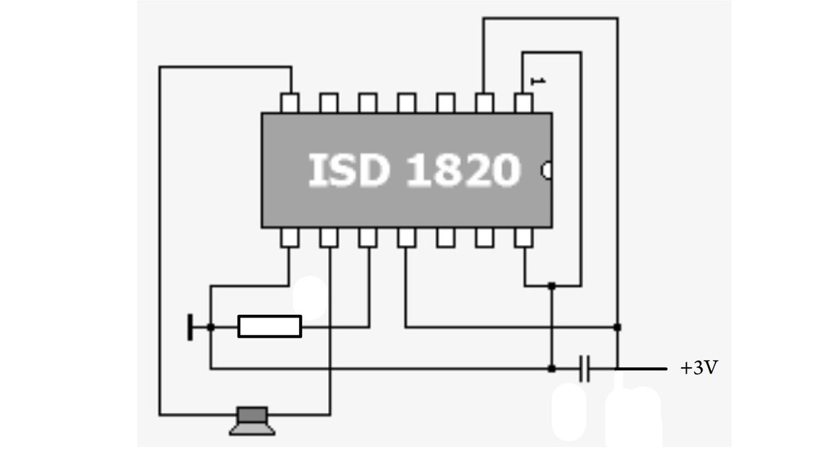 Isd1760 схема подключения