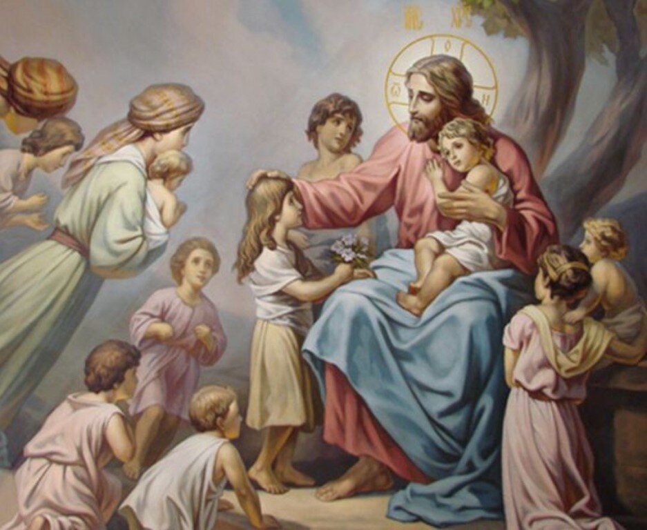 Фото заимствованно с сайта ok.ru "Христос и дети"