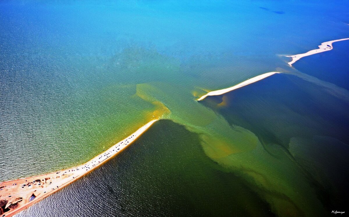 Фото коса в море