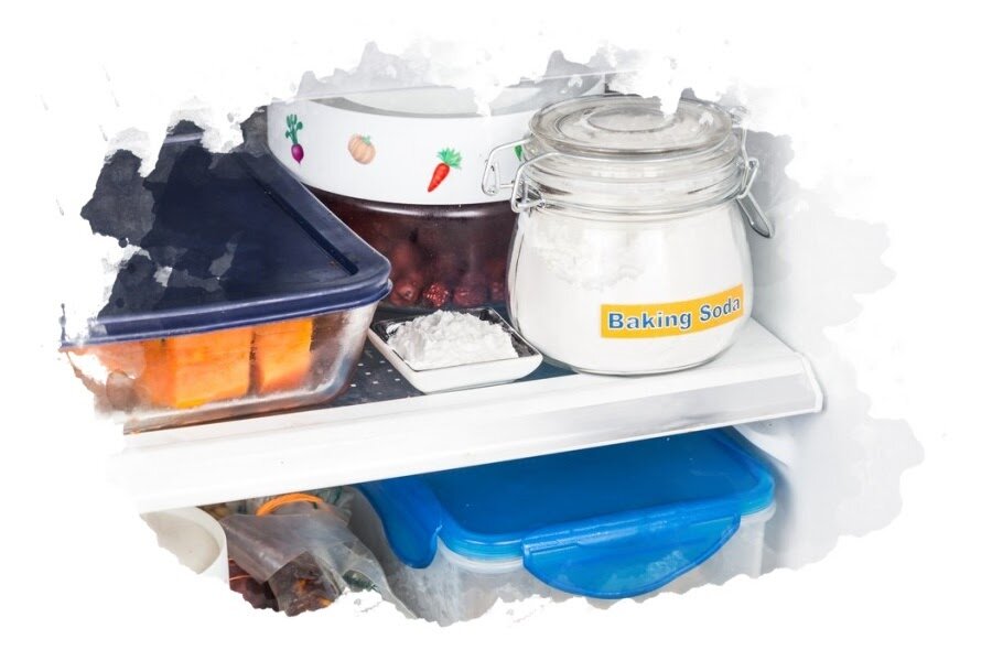 Пищевая сода против запаха в холодильнике