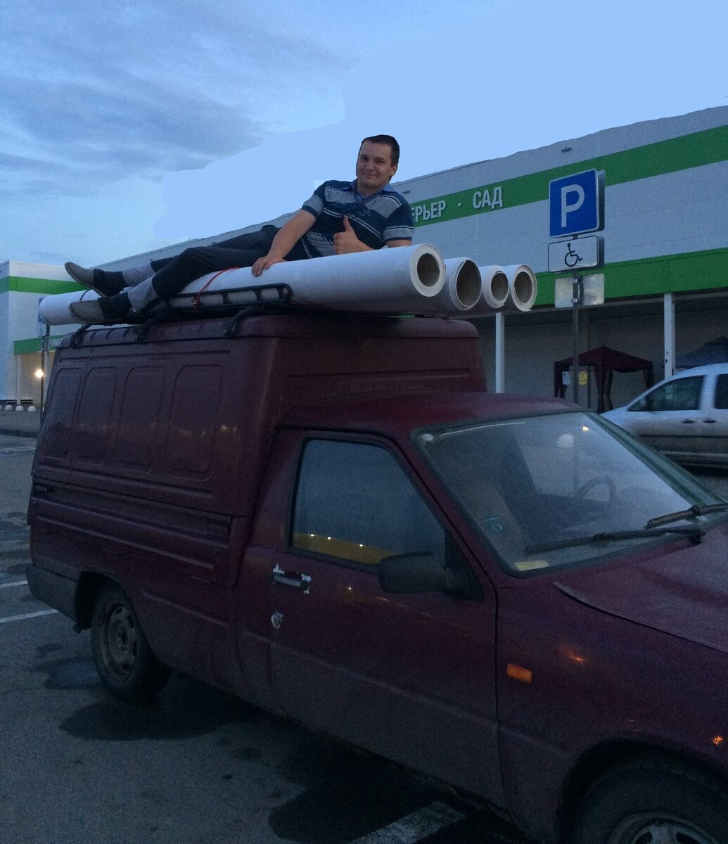 Первозка стройматериалов. Фото автора.