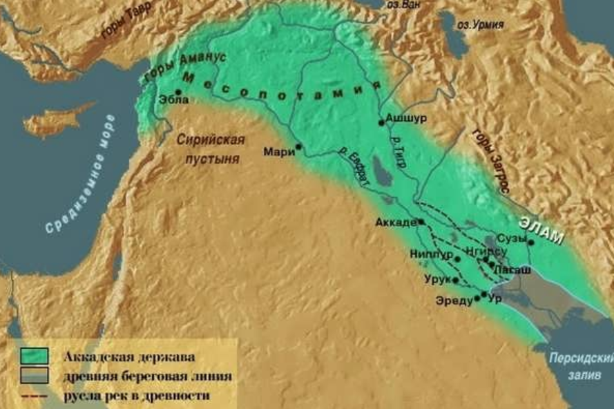 Карта где находится двуречье